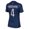 Camiseta de fútbol Paris Saint-Germain 2023-24 Sergio Ramos 4 Primera Equipación - Mujer